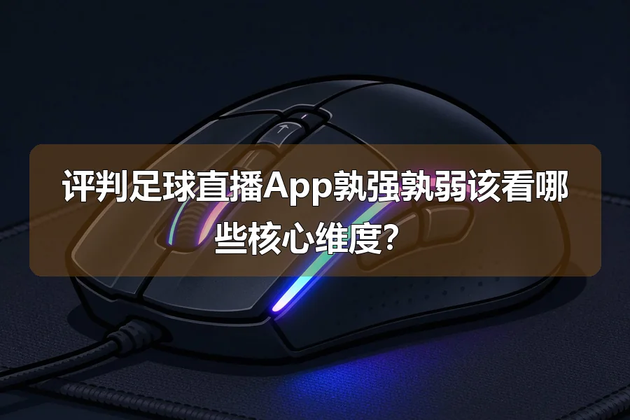 评判足球直播App孰强孰弱该看哪些核心维度？